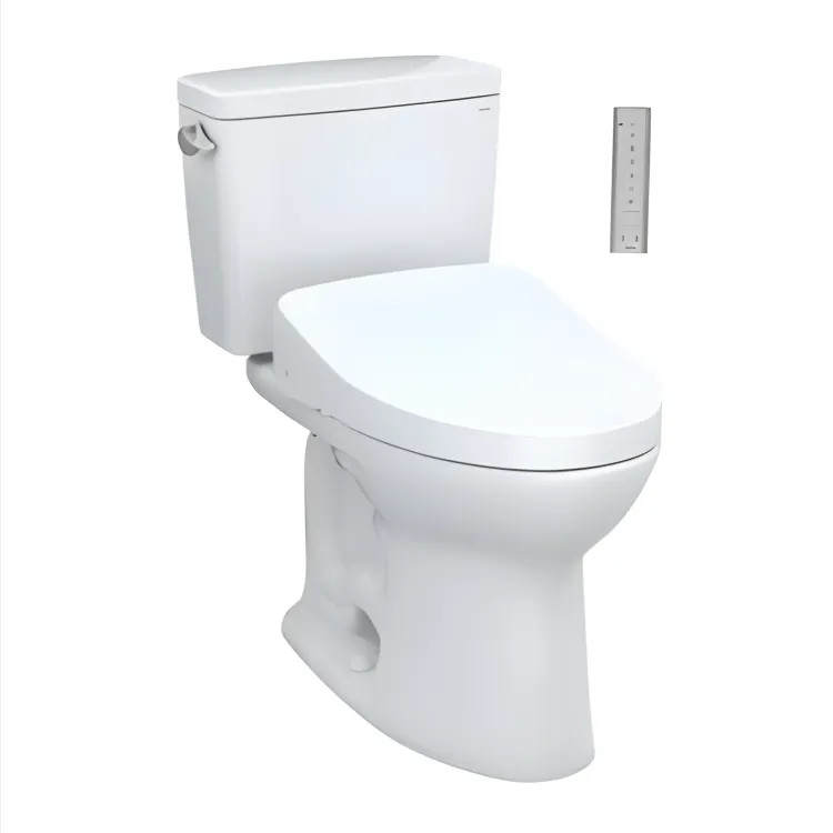 TOTO MW7763056CEFG.10#01 DRAKE ADA ELONGATED TOILET COMPLETE 1.28 COTTON WHITE - CEFIONTECT