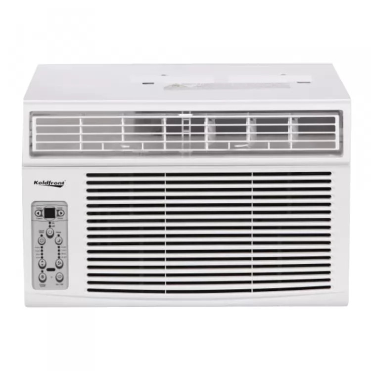 Koldfront 115V Window Air Conditioner with Dehumidifier and Remote Control, 8000 BTU, 115V, Electronic Control Type, White- WAC8003WCO