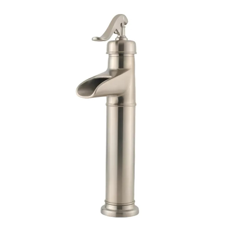 PFISTER LF-040-YP0K ASHFIELD VESSEL PUMP STYLE FAUCET BRUSHED NICKEL
