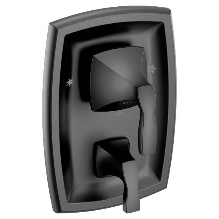 Moen Voss Posi-Temp Matte Black Single-Lever Handle Valve Only Trim, M-PACT Common Valve System and Posi-Temp Technology, ADA - T2691BL