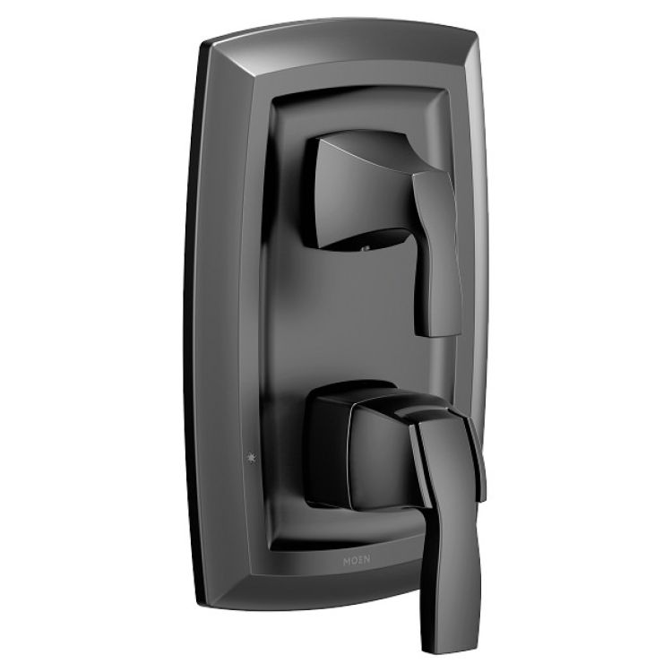 Moen Voss M-CORE 3-Series Valve Trim w/ Transfer, Lever Handles, Matte Black - UT3611BL