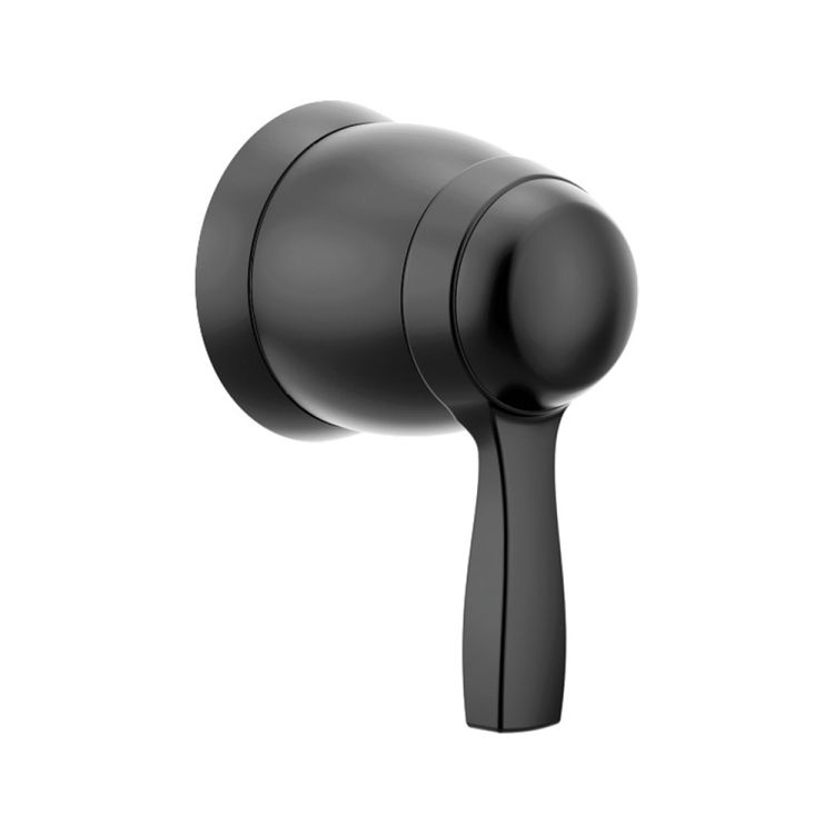 Moen Voss Volume Control Trim, Lever Handle, Matte Black - T4692BL
