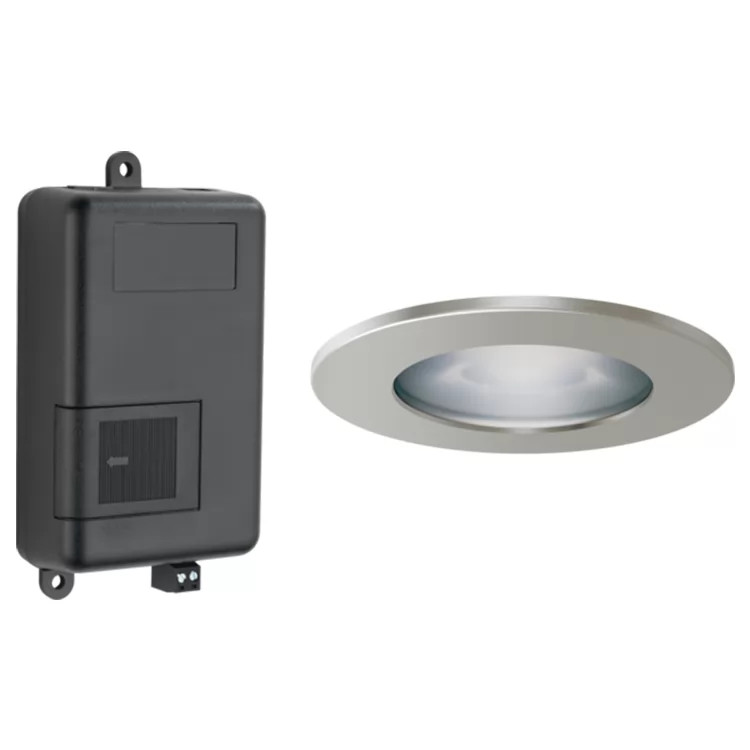 Brizo Mystix Chromatherapy System and High-powered Light Fixture (LED) with 4in Luxe Nickel Trim Ring, Lumicoat Technology - 8SP-MU-4-NK-L
