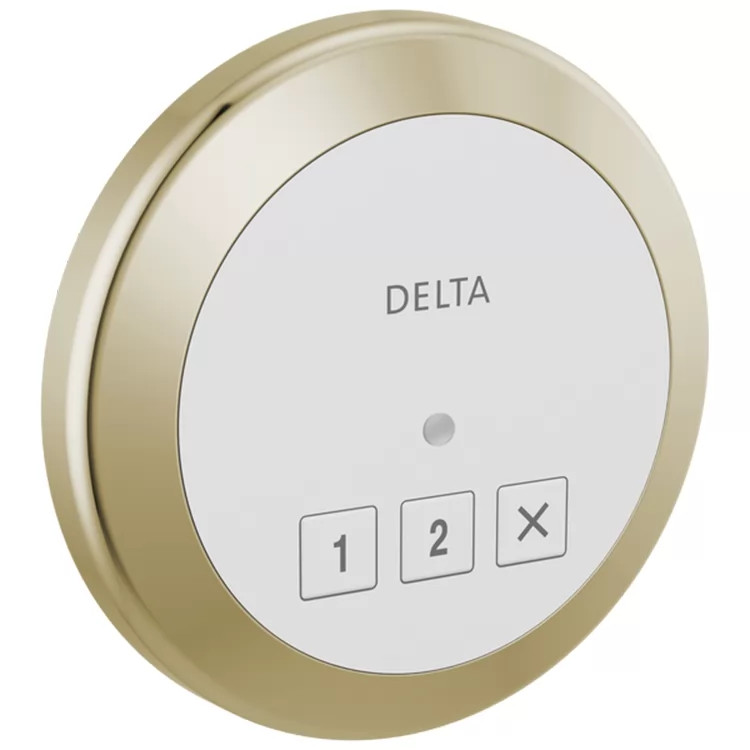 Delta SteamScape Classic System Exterior Steam Control with 4in Polished Nickel Trim Ring, Lumicoat Technology, 2-User Presets - 5CN-220R-PN-PR