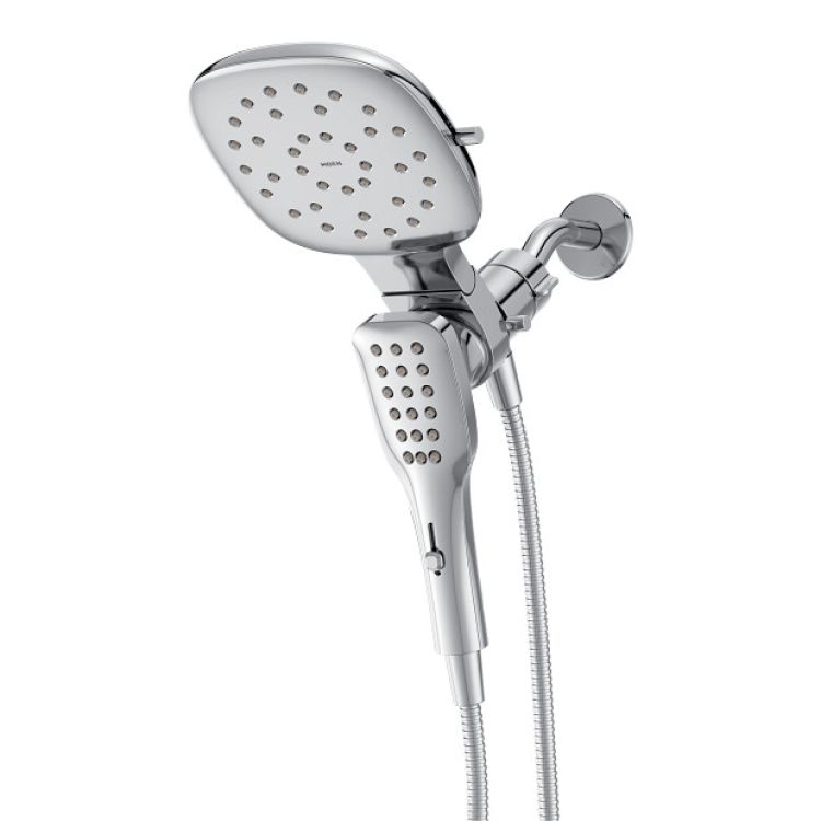 Moen Verso 16in Square Chrome 2-in-1 Shower Combo with Infiniti Dial, Magnetix Technology, 2.5 GPM - 220C5