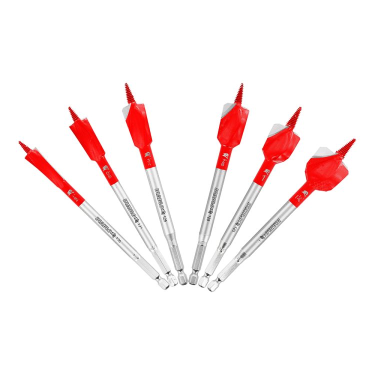 Diablo Demo Demon 6-Piece  6in Spade Bit Set with 1/4in Hex Shank for Nail-Embedded Wood - DSPD4920-S6