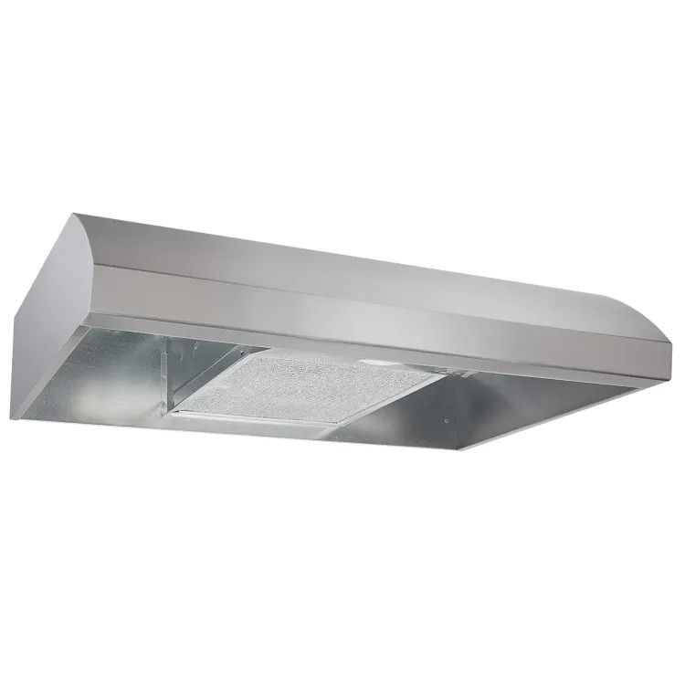 Broan-NuTone 30-Inch 4-Way Convertible Under-Cabinet Range Hood, 270 CFM, Stainless Steel - BXT130SS