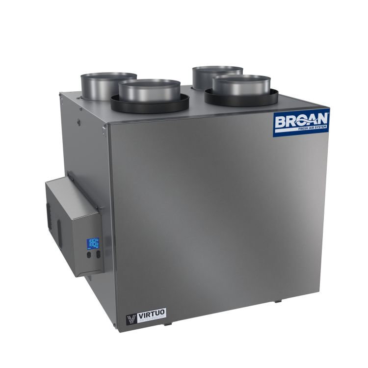 Broan-NuTone AI Series Energy Recovery Ventilator (ERV) with 210 CFM, Top-Port - B210E75RT