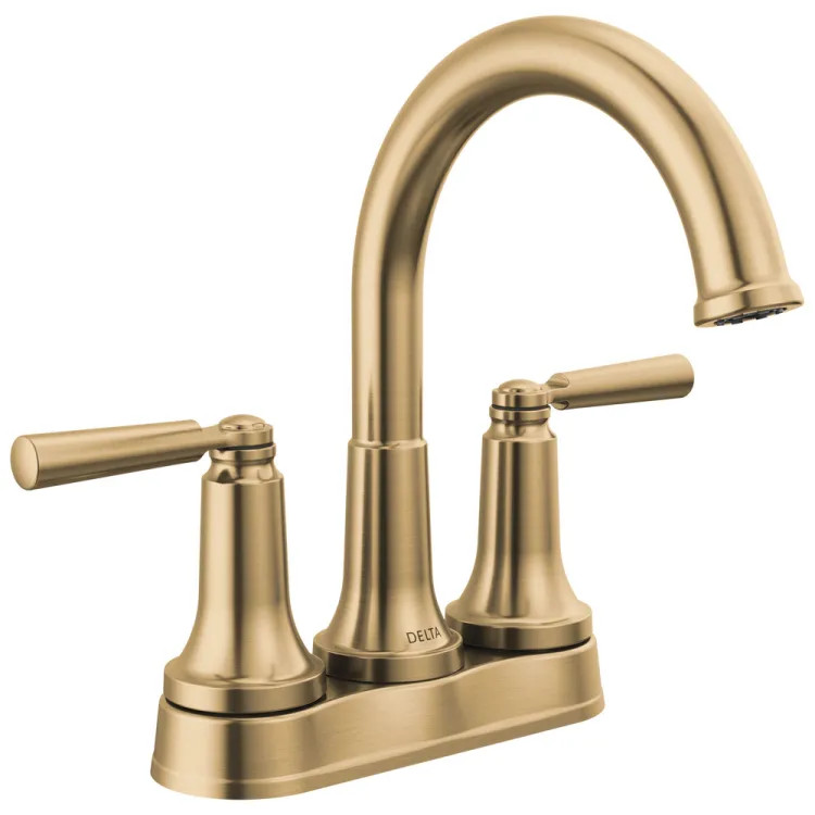 Delta Saylor Centerset Bathroom Faucet, Metal Drain With Push Pop, DIAMOND Seal, ADA-Compliant, 1.2 GPM, Champagne Bronze - 2535-CZMPU-DST