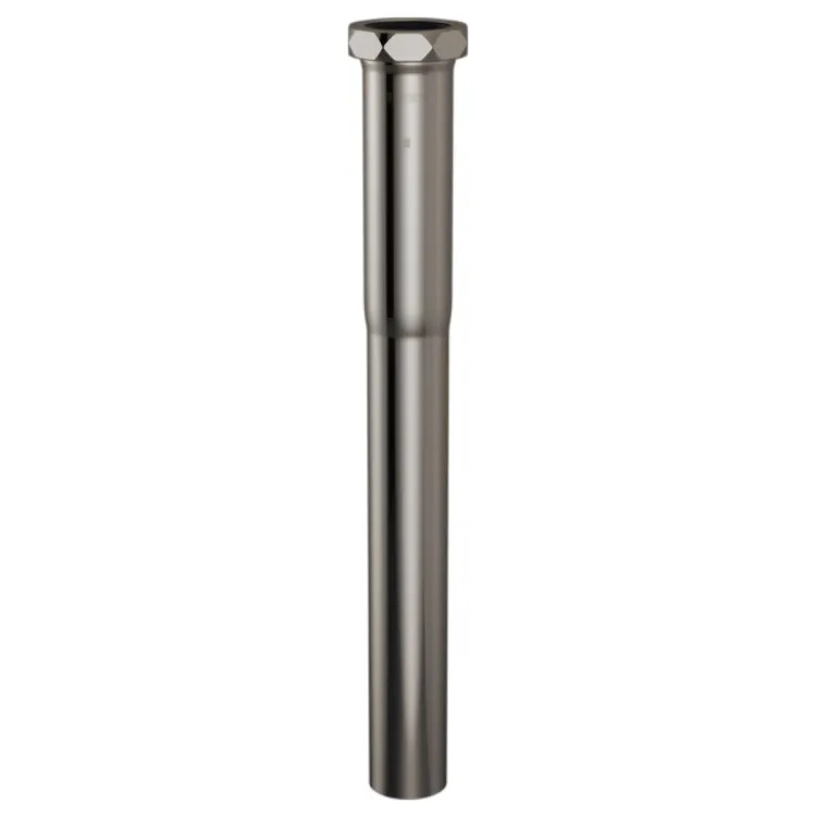 Brizo 12" P- Trap Extension Tube, Slip Joint , Brass, Brilliance Black Onyx - RP103667BNX