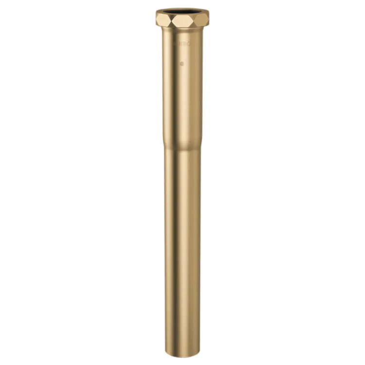 Brizo 12" P- Trap Extension Tube, Slip Joint , Brass, Brilliiance Luxe Gold - RP103667GL