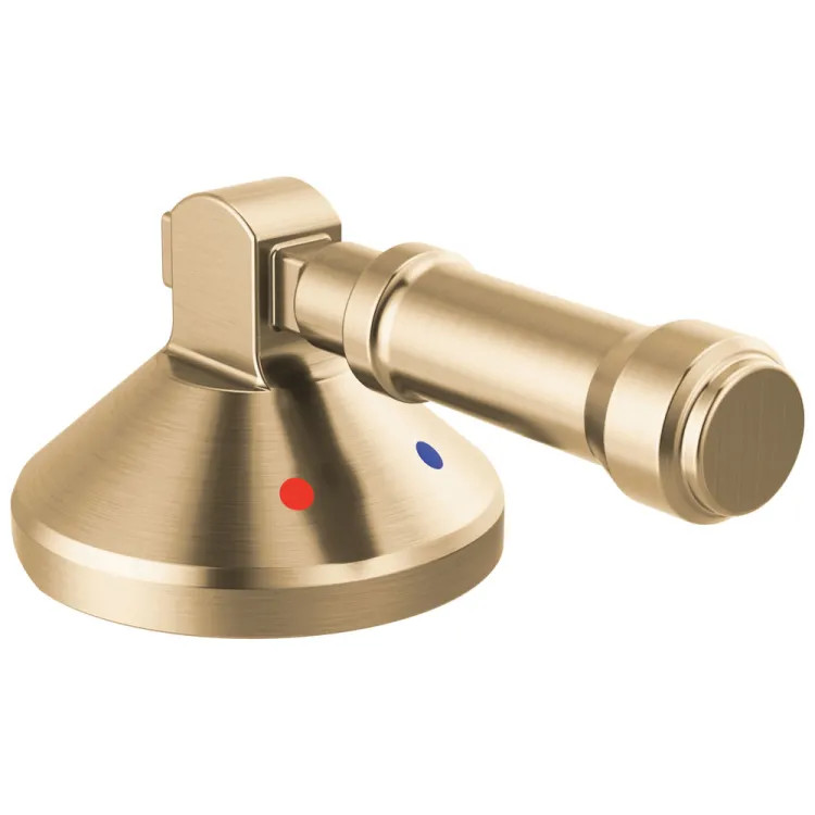 Delta Broderick Level Handle Kit for the 3-Hole Roman Tub with a Hand Shower, ADA, Lumicoat Champagne Bronze - H576CZ-PR
