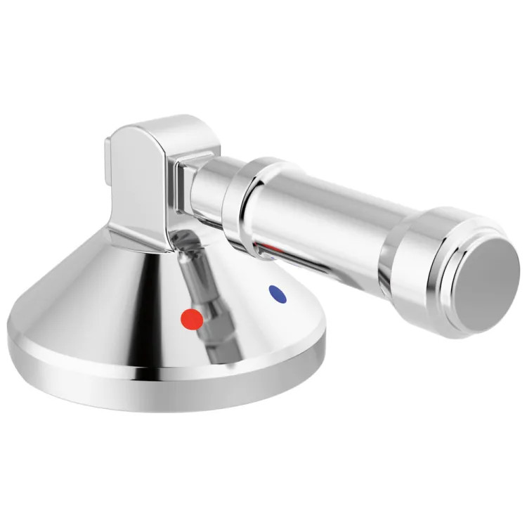 Delta Broderick Level Handle Kit for the 3-Hole Roman Tub with a Hand Shower, ADA, Lumicoat Chrome - H576-PR