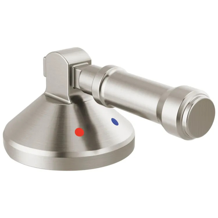 Delta Broderick Level Handle Kit for the 3-Hole Roman Tub with a Hand Shower, ADA, Lumicoat Stainless - H576SS-PR
