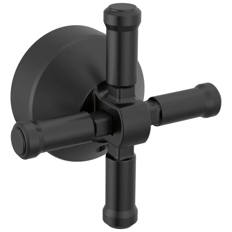 Delta Broderick Cross Handle Kit for T4784-BLLHP-FL Free Standing Tub Filler, ADA, Matte Black - H594BL