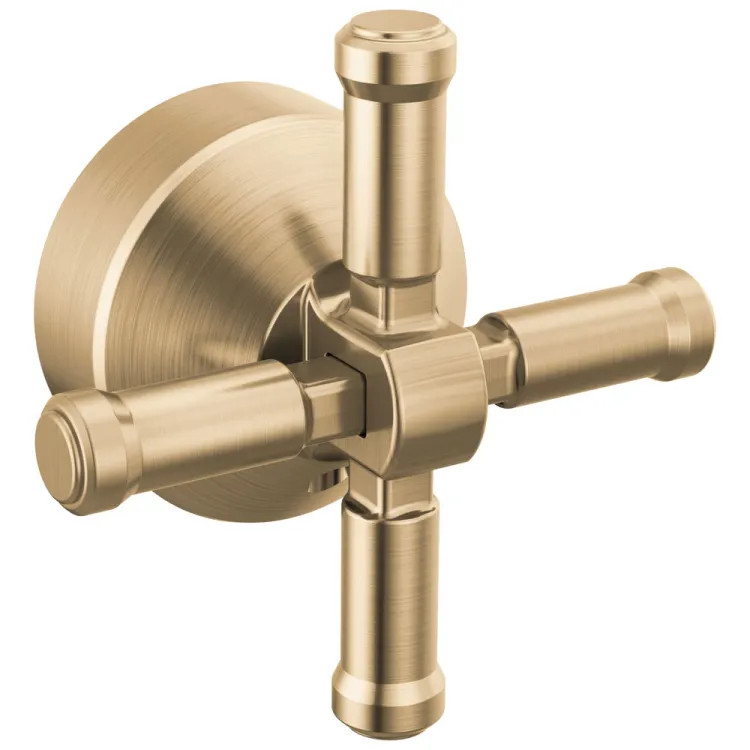 Delta Broderick Cross Handle Kit for T4784-CZLHP-FL Free Standing Tub Filler, ADA, Lumicoat Champagne Bronze - H594CZ-PR