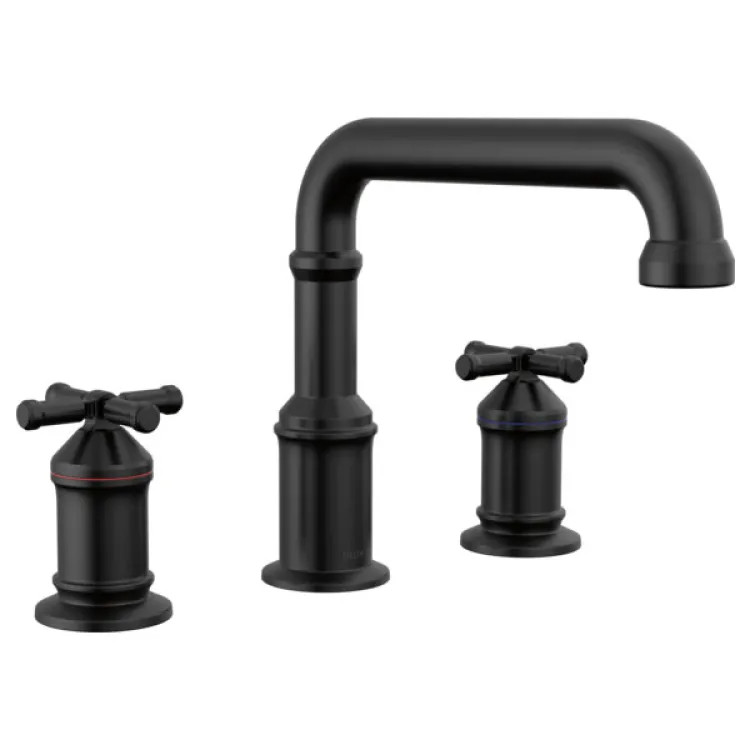 Delta Broderick Roman Tub Only Trim for Two Handle Roman Tub Faucet, Matte Black, (Less Handles) - T2784-BLLHP