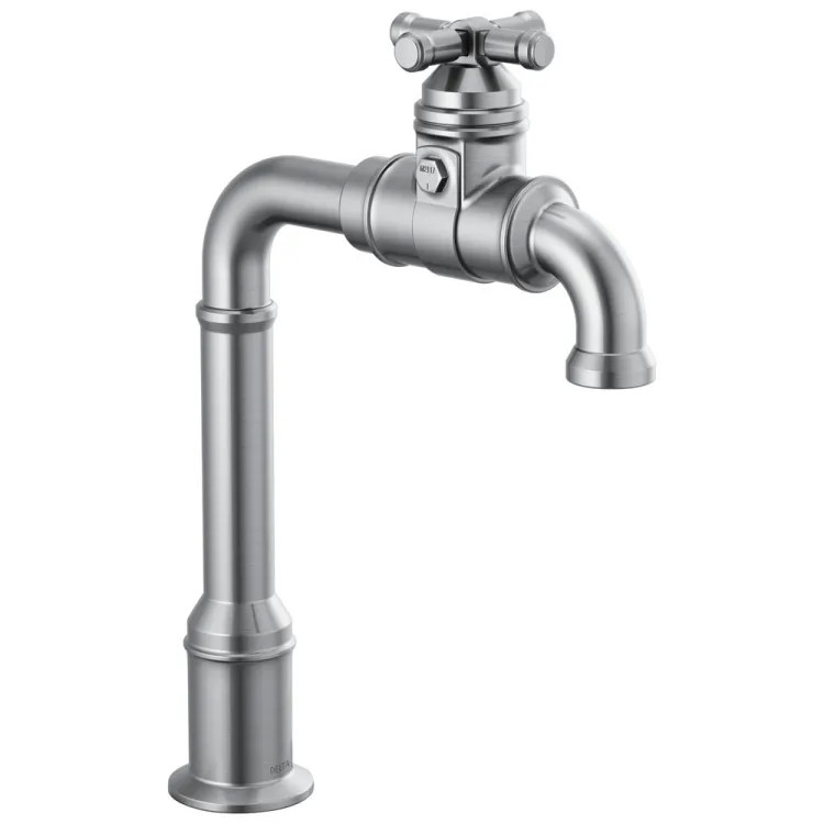 elta Broderick Single Handle Bar Kitchen Faucet, ADA, 1.5 GPM, Arctic Stainless - 1990LFC-AR