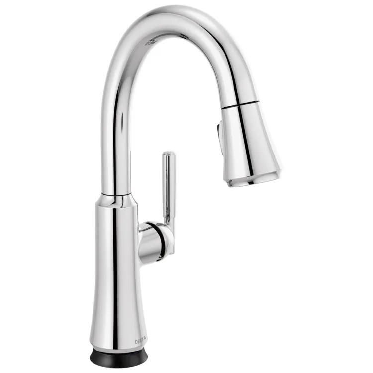 Delta Coranto Single Handle Pull-Down Bar/Prep Faucet, Touch2O, VoiceIQ, Diamond Seal, MagnaTite, ADA, 1.8 GPM, Chrome - 9979TL-DST