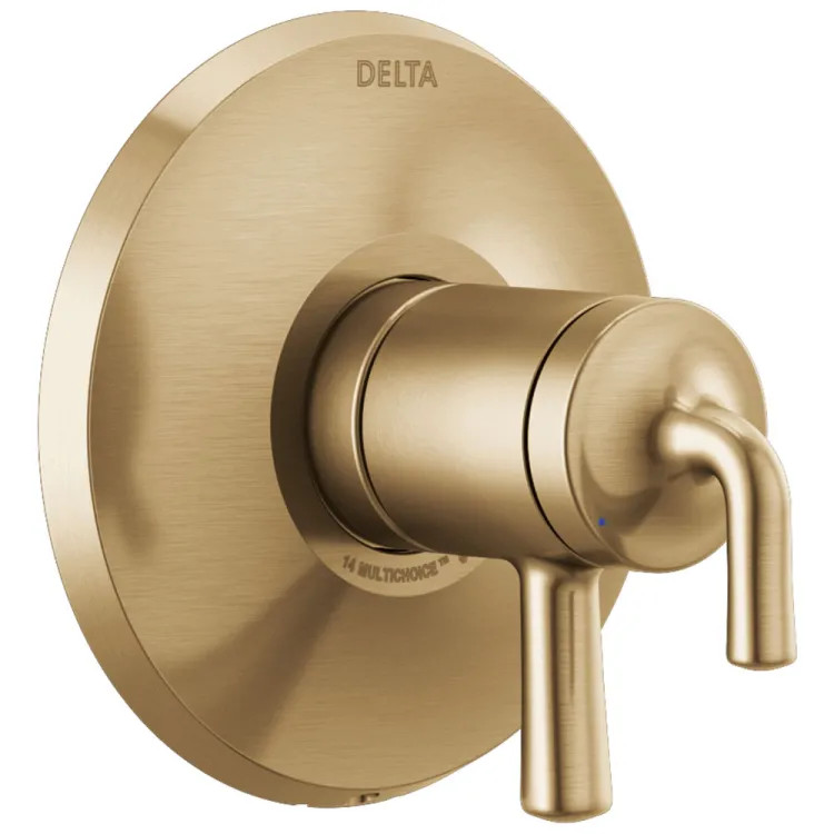 Delta Kayra Monitor 17 Series Valve Only Trim, Pressure Balance, Two Lever Handles, ADA-Compliant, Champagne Bronze - T17033-CZ