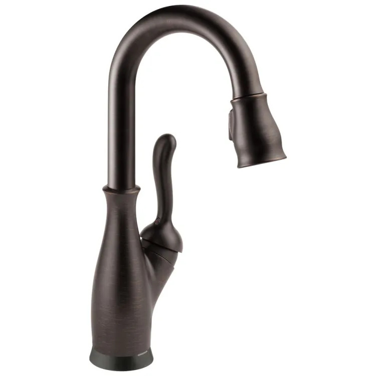Delta Leland Touch2O Bar/Prep Faucet With Touchless Technology, Diamond Seal, MagnaTite, ADA, 1.8 GPM, Venetian Bronze - 9678TL-RB-DST