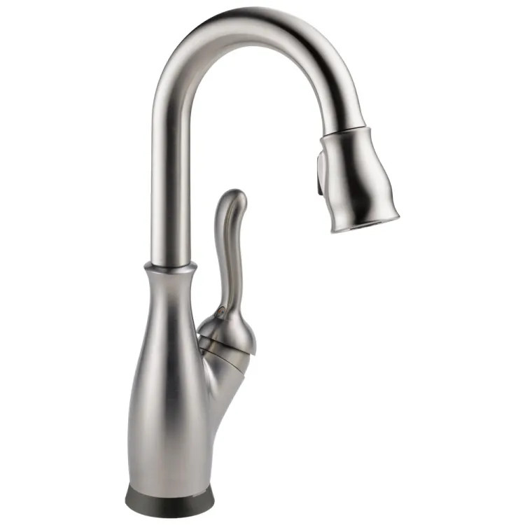 Delta Leland Touch2O Bar/Prep Faucet With Touchless Technology, Diamond Seal, MagnaTite, ADA, 1.8 GPM, Spotshield Stainless - 9678TL-SP-DST