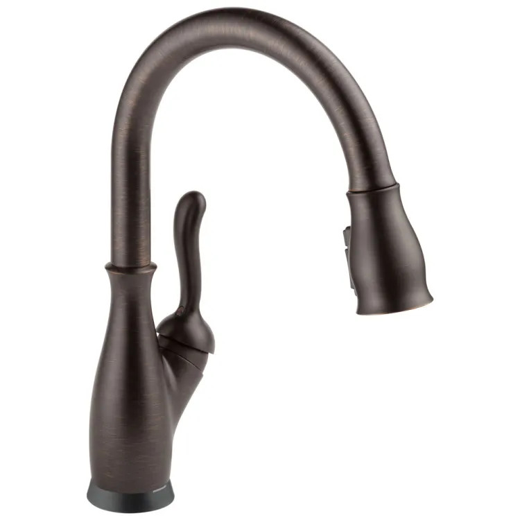 Delta Leland VoiceIQ Kitchen Faucet With Touch2O & Touchless Technology, ShieldSpray, Diamond Seal, ADA, 1.8 GPM, Venetian Bronze - 9178TLV-RB-DST