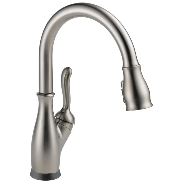Delta Leland VoiceIQ Kitchen Faucet With Touch2O & Touchless Technology, ShieldSpray, Diamond Seal, ADA, 1.8 GPM, Spotshield Stainless - 9178TLV-SP-DST