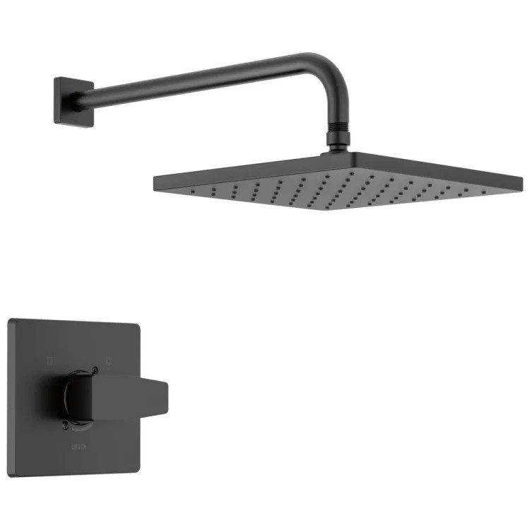 Delta Modern Monitor 14 Series Shower Trim, Touch-Clean, MultiChoice, ADA, 1.75 GPM, Matte Black - T14268-BL-PP
