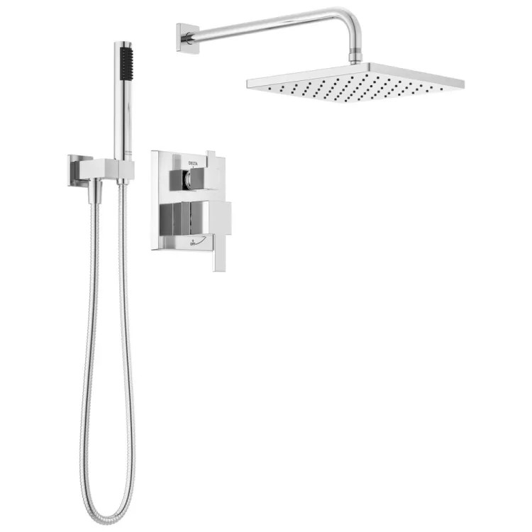 Delta Modern Monitor 14 Series Shower With Raincan, Hand Shower & Rough Valve, Touch-Clean, MultiChoice, ADA, 1.75 GPM, Chrome - 342701