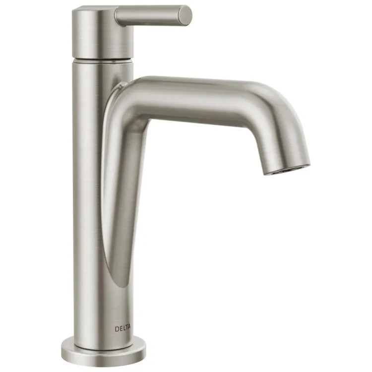 Delta Nicoli Bathroom Faucet, Single Handle, Deck Mount, ADA-Compliant, 1.2 GPM, Stainless - 15849LF-SS