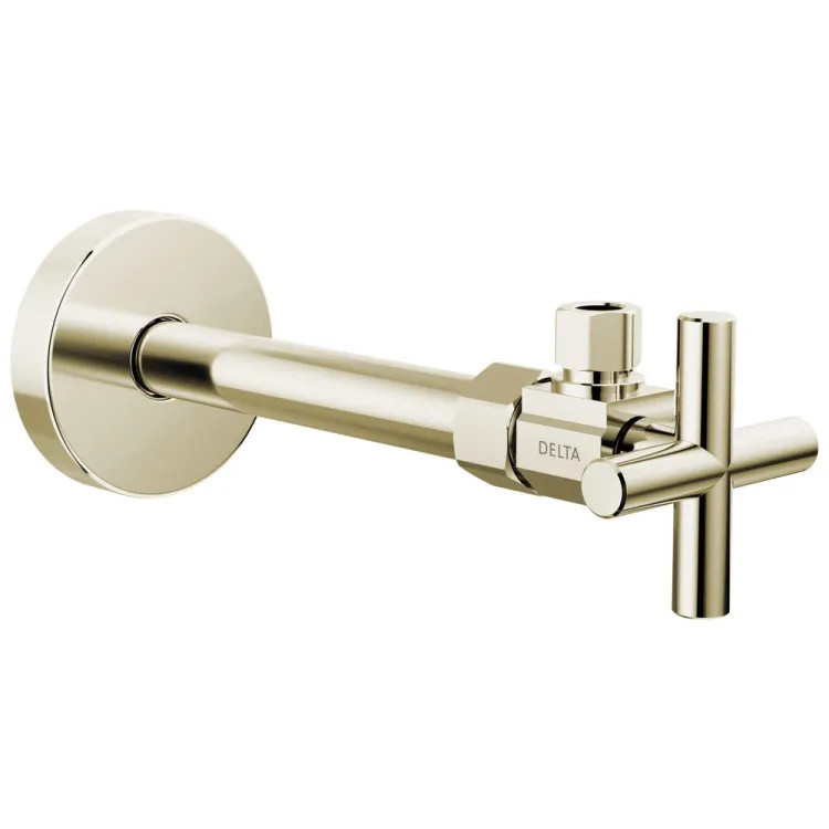 Delta Angled Supply Stop Valve, ADA-Compliant, Polished Nickel - DT022201-PN