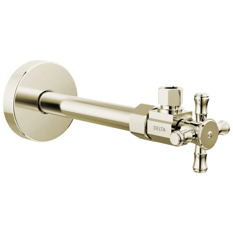 Delta Angled Supply Stop Valve, ADA-Compliant, Polished Nickel - DT022202-PN
