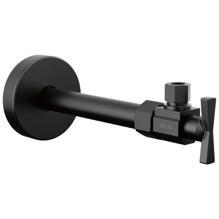 Delta Angled Supply Stop Valve, ADA-Compliant, Matte Black - DT022203-BL