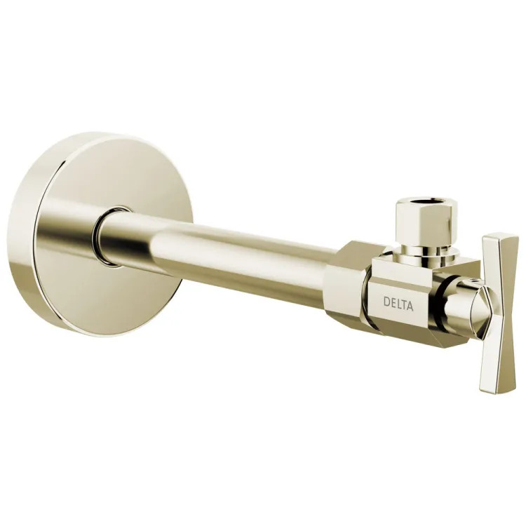 Delta Angled Supply Stop Valve, ADA-Compliant, Polished Nickel - DT022203-PN