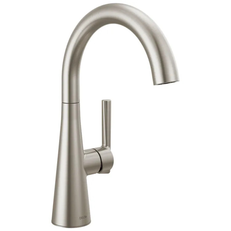 Delta Bar Prep Faucet, Single Handle, Deck Mount, 360-Degree Rotating Spout, ADA-Compliant, Champagne Bronze - 14882LF-CZ