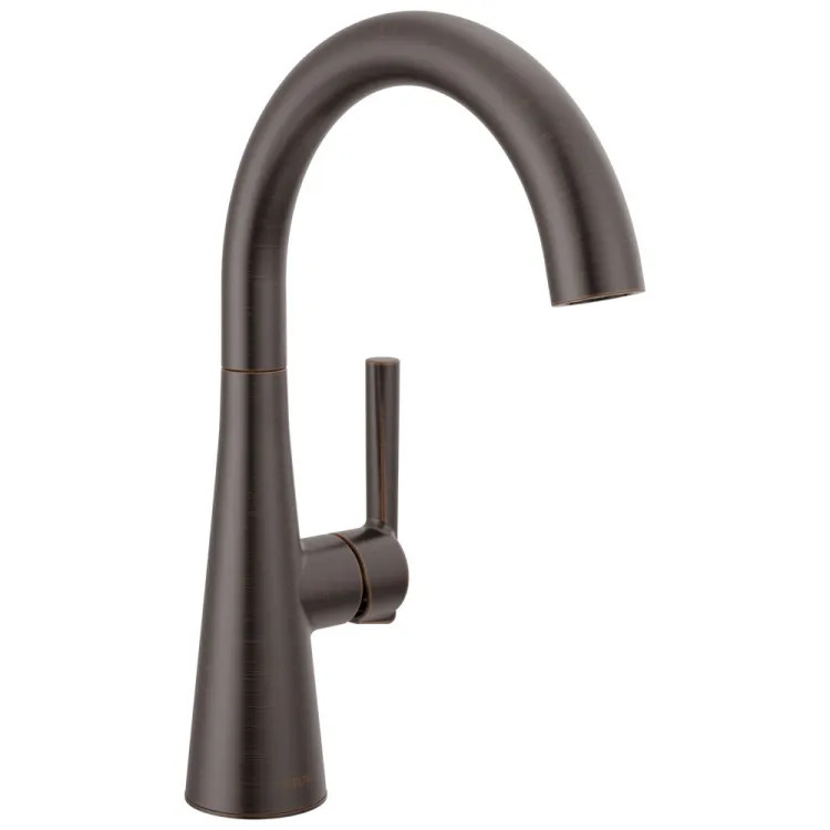 Delta Bar Prep Faucet, Single Handle, Deck Mount, 360-Degree Rotating Spout, ADA-Compliant, Venetian Bronze - 14882LF-RB