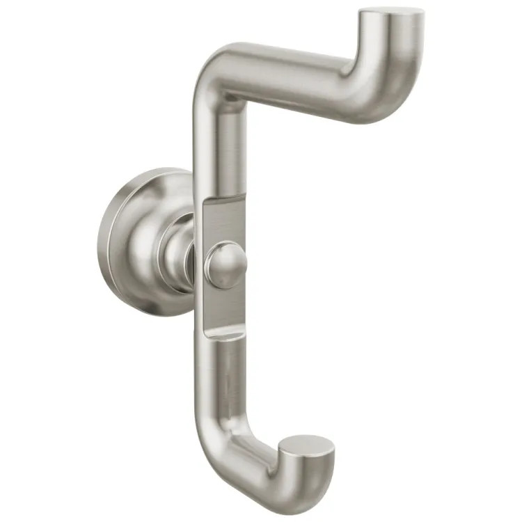 Delta Saylor Double Robe Hook, Stainless - 73535-SS