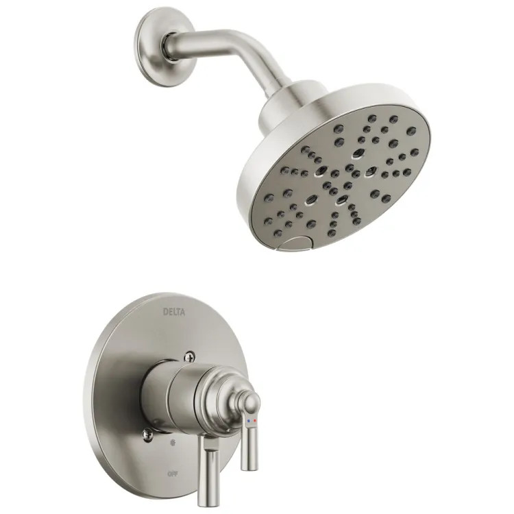 Delta Saylor Monitor 17 Series Shower Trim, Touch-Clean, ADA-Compliant, 1.75 GPM, Stainless - T17235-SS