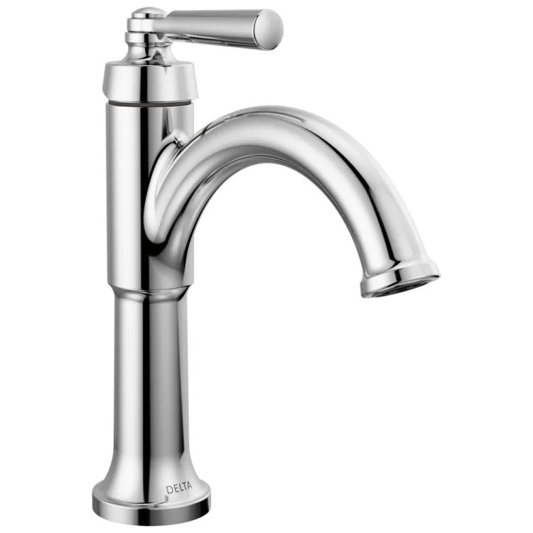 Delta Saylor Single-Hole Bathroom Faucet With Metal Pop-Up Drain, Single Handle, Diamond Seal, ADA-Compliant, 1.2 GPM, Stainless - 535-SSMPU-DST
