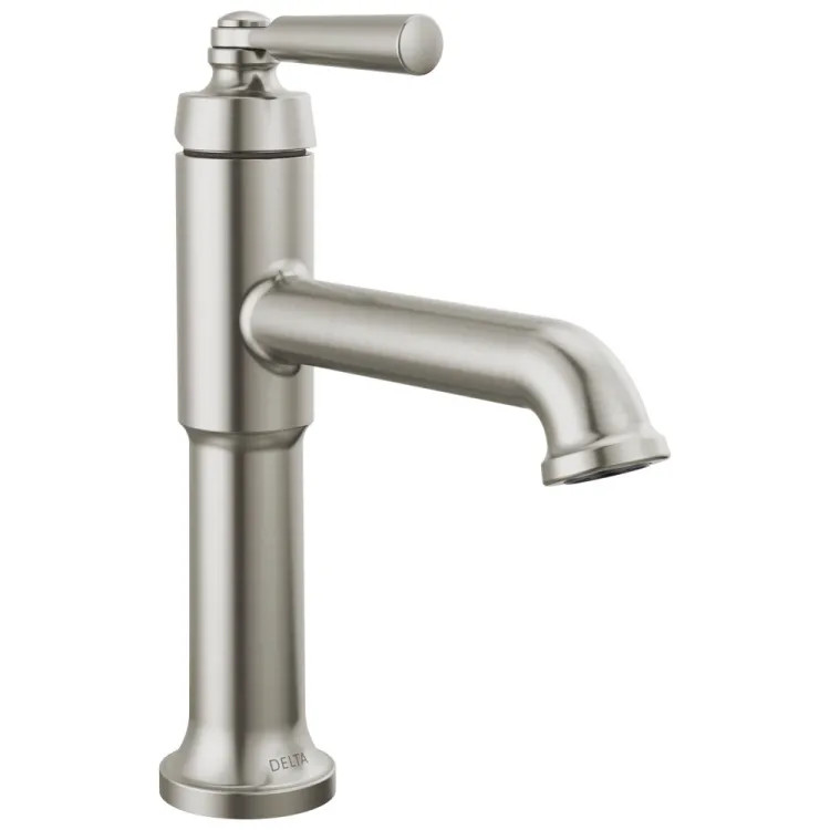 Delta Saylor Single-Hole Bathroom Faucet With Metal Pop-Up Drain, Single Handle, Diamond Seal, ADA-Compliant, 1.2 GPM, Stainless - 536-SSMPU-DST