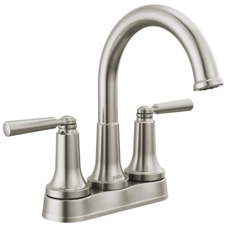 Delta Saylor Centerset Bathroom Faucet, Tract-Pack, DIAMOND Seal, ADA-Compliant, 1.2 GPM, Stainless - 2535-SSTP-DST