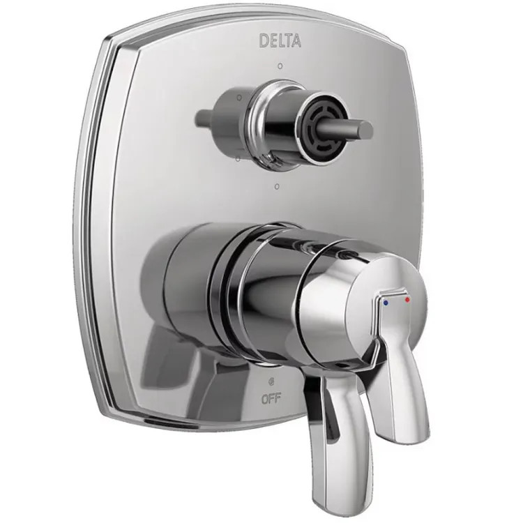 Delta Stryke Monitor 17 Series Integrated Diverter Valve Trim With Six Function (Less Handle), MultiChoice, Lumicoat Chrome - T27976-PR-LHP