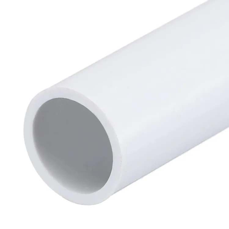 8" PVC Schedule 40 Pipe, White - 5' Length