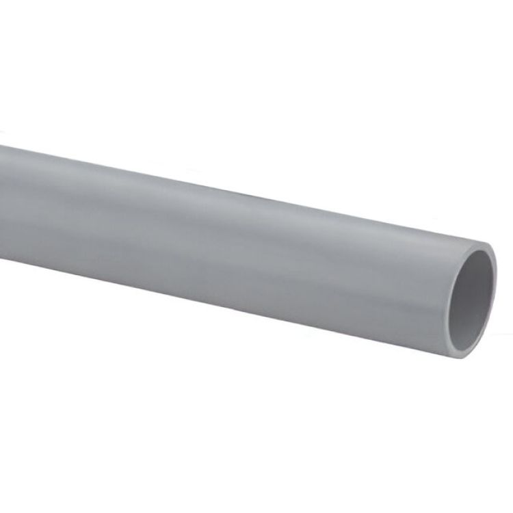 1-1/2" Schedule 80 PVC Pipe, Gray - 5' Length