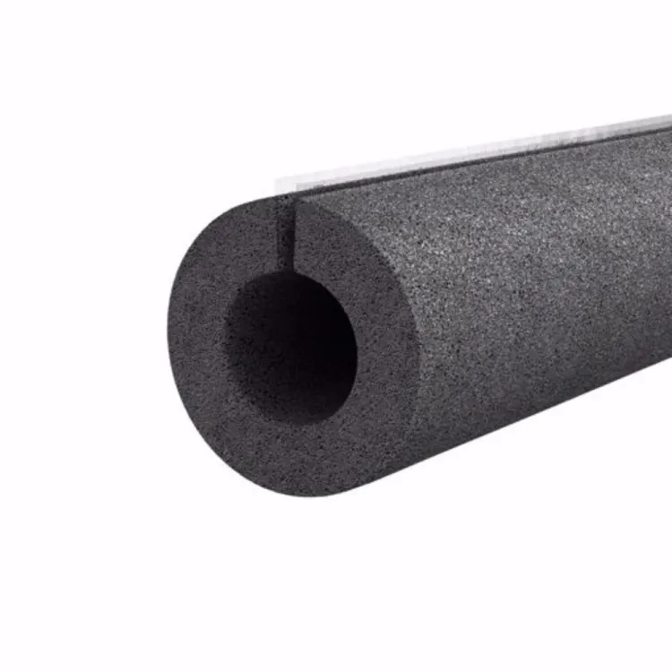 1-3/8" (1-1/4" CTS) Self-Sealing Pipe Insulation, 1" IPS, Polyethylene Foam, 1" Wall Thickness, Black - 6' Length