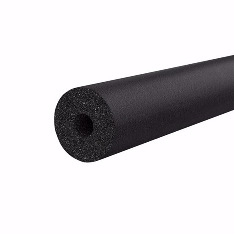 1-1/8" (1" CTS) Seamless Pipe Insulation Tube, Rubber, 3/4" Wall Thickness, Black - 6 Ft Length