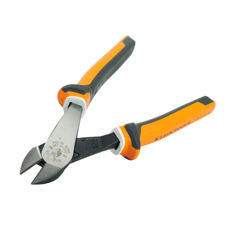 Klein 8" Insulated Diagonal-Cutting Pliers with Angle Head - 200048EINS