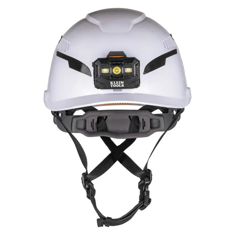 Klein Vented Safety Helmet with Rechargeable Headlamp, Class C, Type-2 - 60526