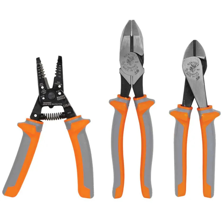 Klein 3-Piece Insulated Tool Kit, 1000V, Hardened Steel - 9416R
